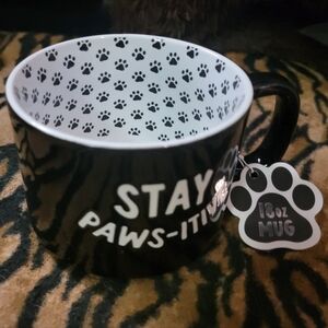 Black Paw Print Mug Nee W Tag